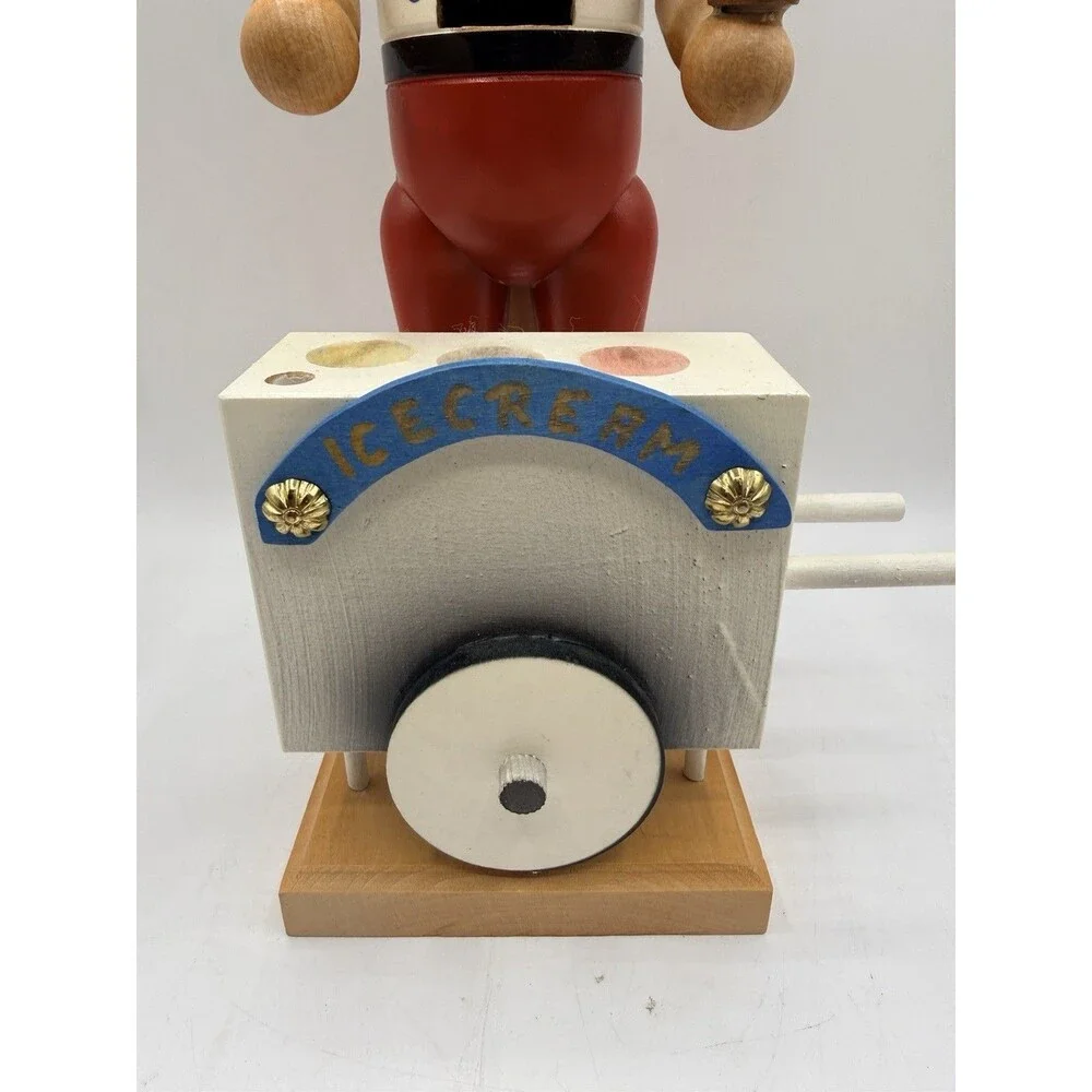 NUTCRACKER ZUBER SIGNED NUMBERED ICE CREAM MAKER CART STAND 14